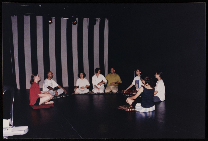 A Photograph of a Voice Group Workshop, Ashtar Theatre, 1998
