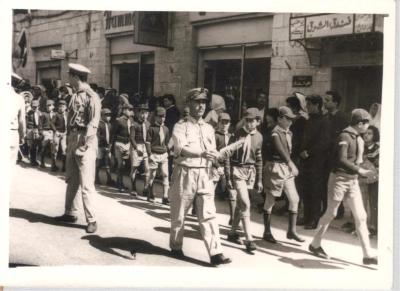 صورة من عرض كشفي لسرية رام الله الأولى، 1960-69
