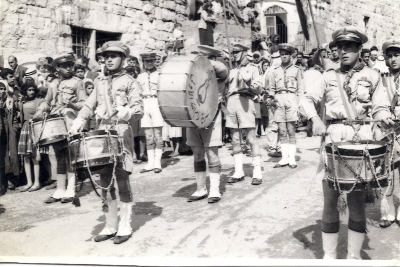 صورة من عرض كشفي لسرية رام الله الأولى، 1940-49
