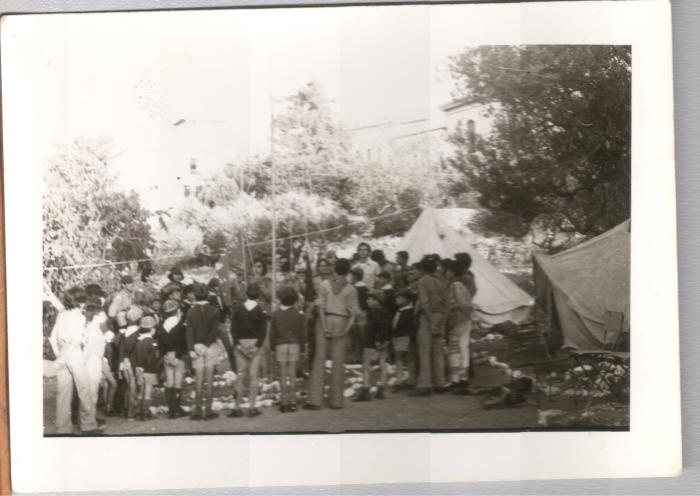 صورة من مخيم كشفي تابع لسرية رام الله الأولى