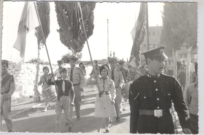 صورة من عرض كشفي لسرية رام الله الأولى، 1927-47
