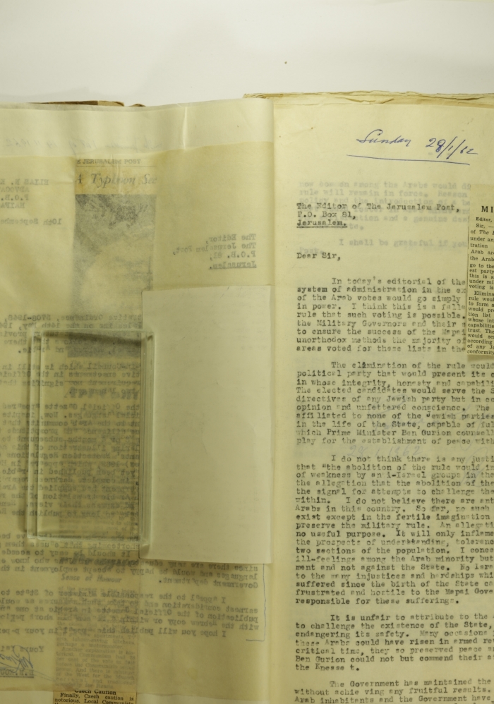 A Letter by Archbishop George Hakim, January 1962