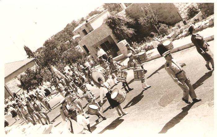 A Photograph of a Scout Parade by Sareyyet Ramallah, 1960s