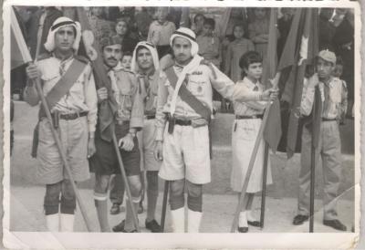 A Photograph of a Scout Parade by Sareyyet Ramallah, 1950s
