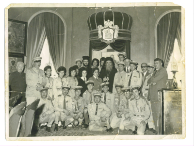 Members of The First Ramallah Scout Group (Sareyyet Ramallah) in one of the Christian holidays