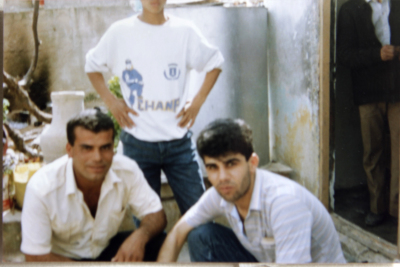 A Photograph of Raʾed Arafe and Nidal abu Aker 
