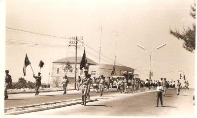 A Photograph of a Scout Parade by Sareyyet Ramallah, 1960s