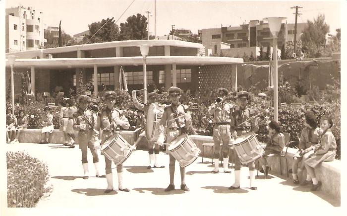 A Photograph of a Scout Parade by Sareyyet Ramallah, 1960s