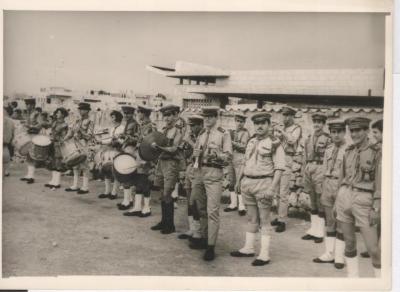 صورة من عرض كشفي لسرية رام الله الأولى، 1940-49

