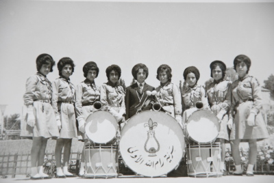 Members of Sareyyet Ramallah-First Ramallah Scout Group