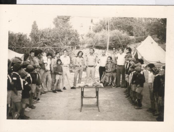 A Photograph of a Sareyyet Ramallah Scout Camp

