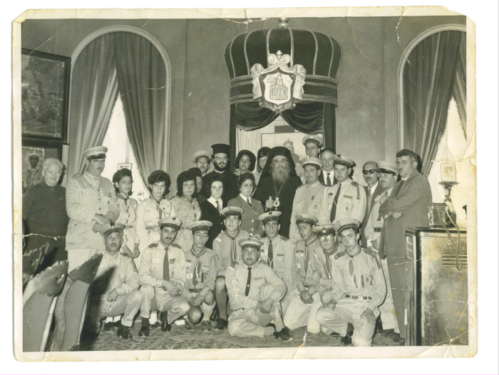 Members of The First Ramallah Scout Group (Sareyyet Ramallah) in one of the Christian holidays
