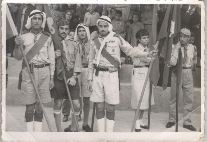 A Photograph of a Scout Parade by Sareyyet Ramallah, 1950s