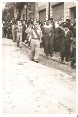 A Photograph of a Scout Parade by Sareyyet Ramallah, 1950s