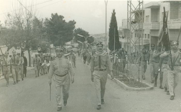 A Photograph of a Scout Parade by Sareyyet Ramallah, 1960s