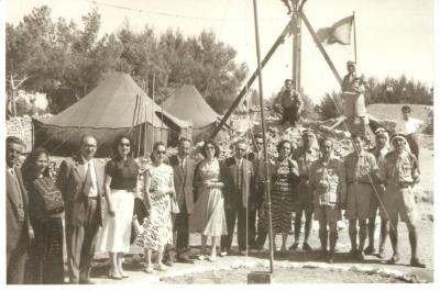 A Photograph of a Sareyyet Ramallah Scout Camp
