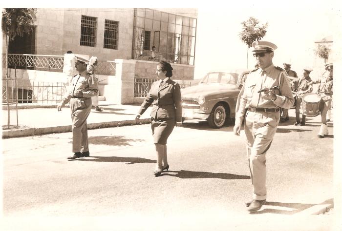 A Photograph of a Scout Parade by Sareyyet Ramallah, 1960s