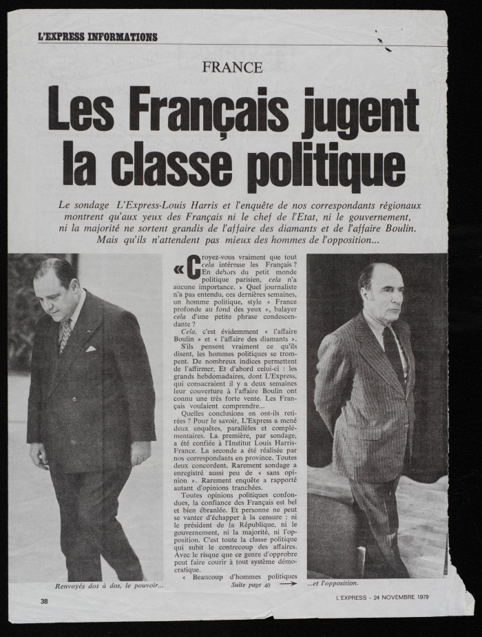 A Clipping from a French Newspaper about the Arrest of Bassam ash-Shak'a, 1979