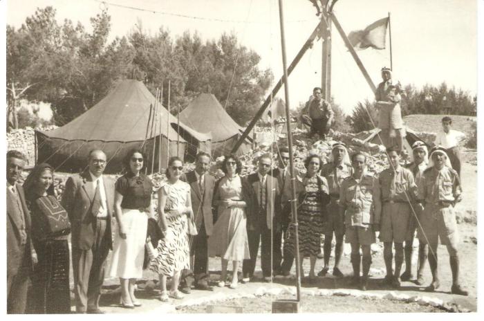 A Photograph of a Sareyyet Ramallah Scout Camp
