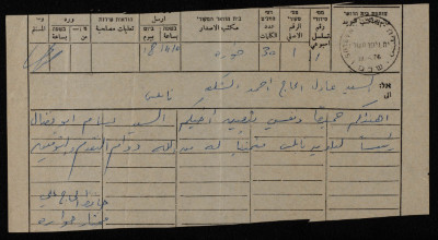 A Telegram Sent to ʿĀdel al-Haj Ahmad ash-Shakʿa
