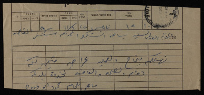 A Telegram from Maher al-Laham and Mahmoud abu Odeh to Bassam ash-Shakʿa, 24 November 1982