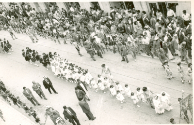 A Photograph of a Scout Parade by Sareyyet Ramallah