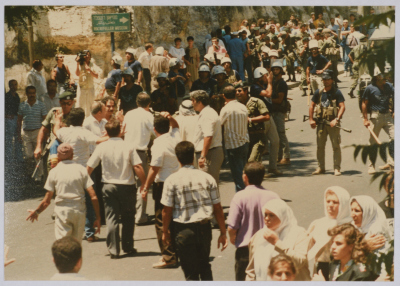 A Gathering of People Participating in Shaheed Omar al-Qasim