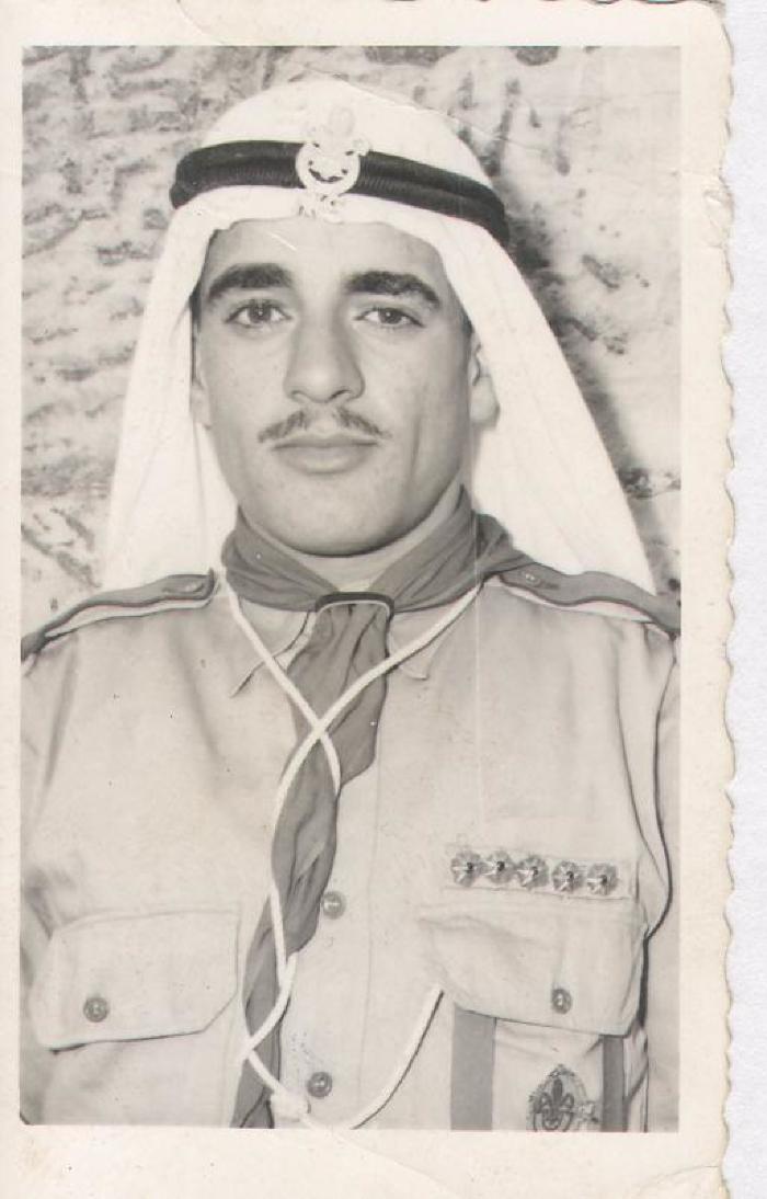 Portraite of Jries Heshmeh; a member of The First Ramallah Scout Group (Sareyyet Ramallah)