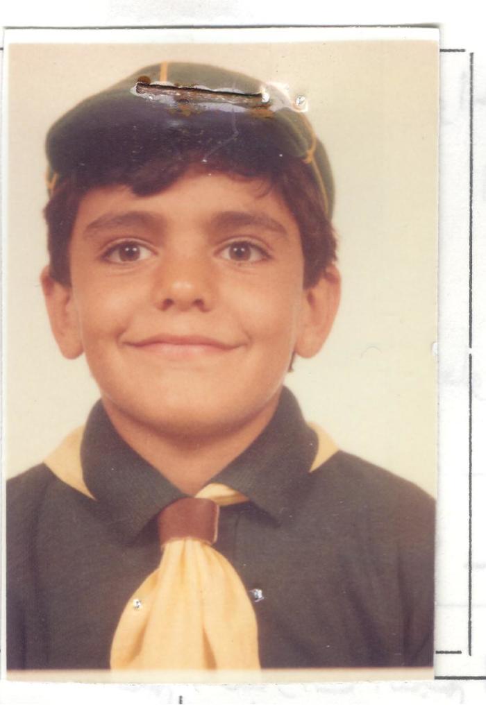 Portraite of Eyad Tannous; a member of The First Ramallah Scout Group (Sareyyet Ramallah)