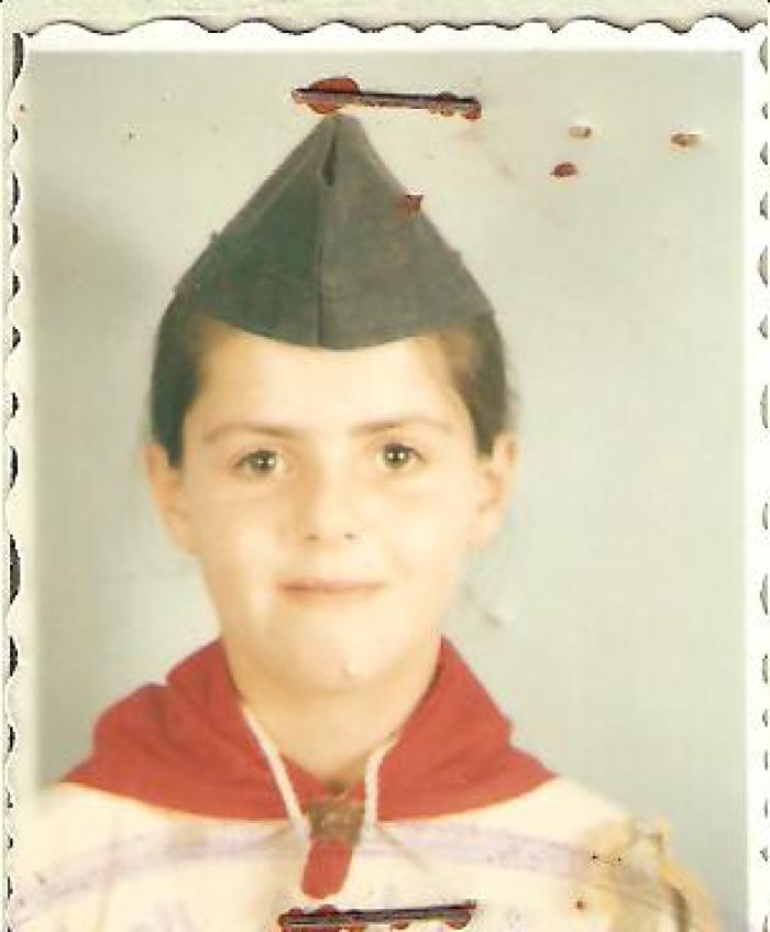 Portraite of Gloria Hreesh; a member of The First Ramallah Scout Group (Sareyyet Ramallah)