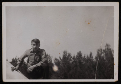 A Photograph of Tayeʿ ar-Rimawy in Kadoorie, Hebron, 1972