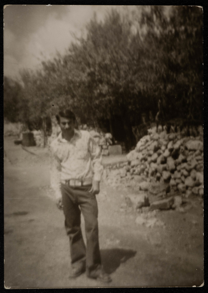 A Photograph of Tayeʿ ar-Rimawy in Beit Rima Village 
