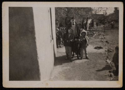 A Photograph of Tayeʿ, Muhammad and Salim ar-Rimawy in Beit Rima Village 
