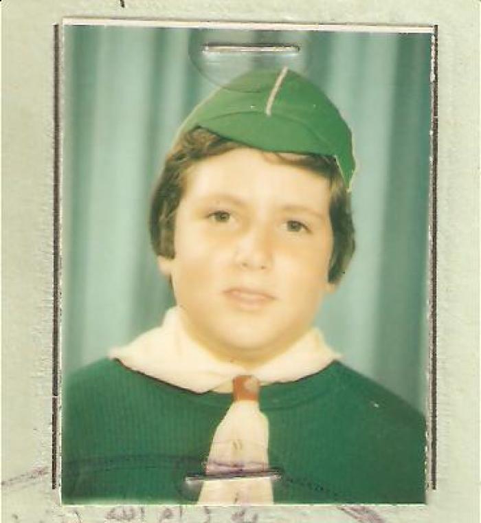 Portraite of Zamir Zakkak; a member of The First Ramallah Scout Group (Sareyyet Ramallah)