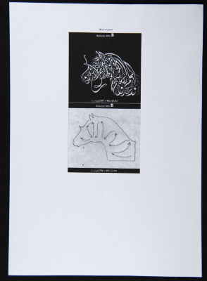 A Structural Painting in the Shape of a Horse