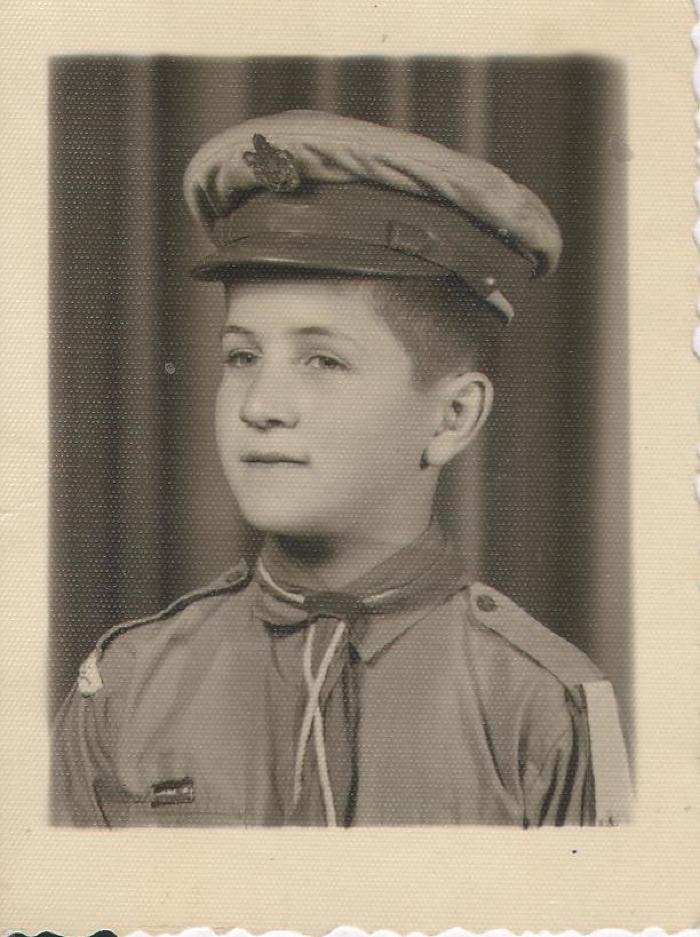 Portraite of Zuheir Tarzi; a member of The First Ramallah Scout Group (Sareyyet Ramallah)