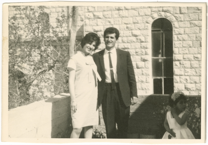A Couple Shahin Jeries and Juliette Sbeit During Easter 