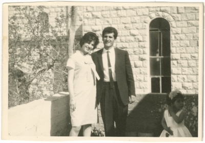 A Couple Shahin Jeries and Juliette Sbeit During Easter 