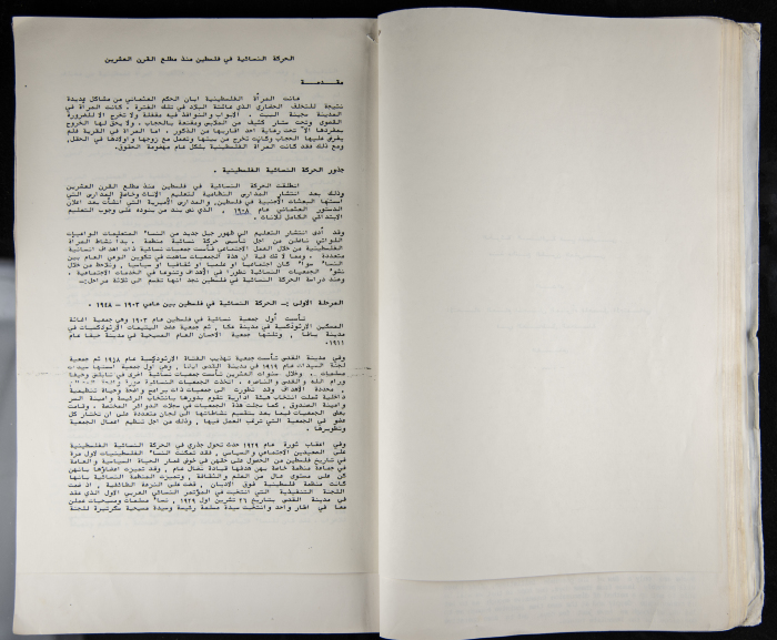 The Women's Conference on the Palestinian - Italian Relationship, 1988 