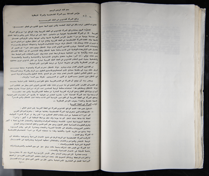The Women's Conference on the Palestinian - Italian Relationship, 1988 