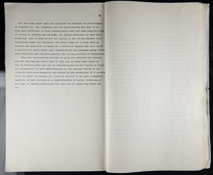 The Women's Conference on the Palestinian - Italian Relationship, 1988 