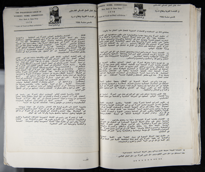 The Women's Conference on the Palestinian - Italian Relationship, 1988 