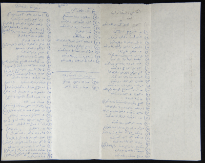 Names of People Who Brought Condolences Wreath Upon the Death of Dawud Mikhaʾil
