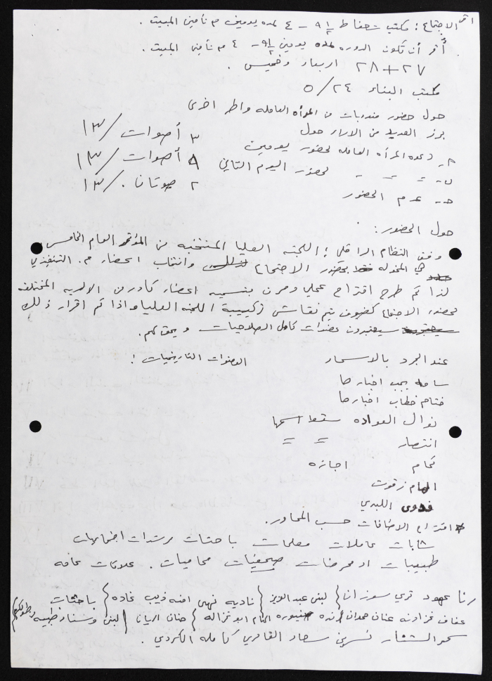 Executive Office of the Federation of Women's Action Committees, Meeting Minutes, 1992 