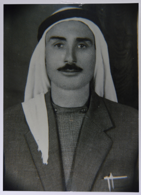 صورة شخصية لحسن علي من مخاتير قرية بيت صفافا في القدس 