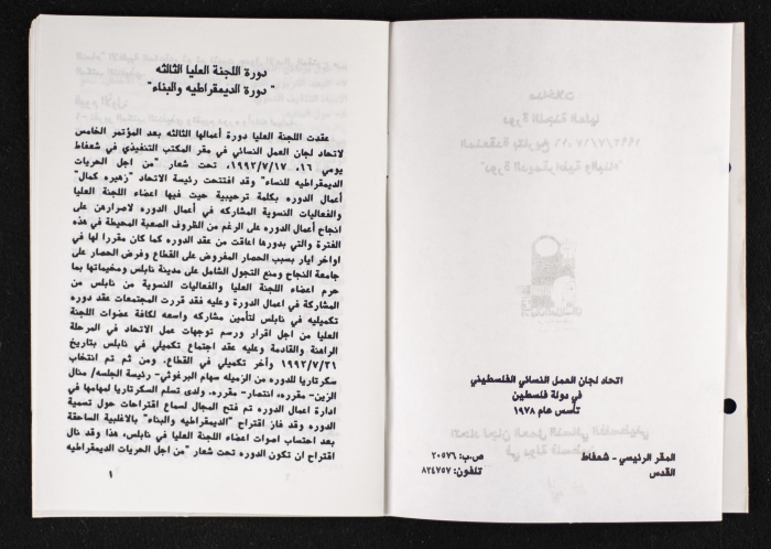 مداخلات دورة اللجنة العليا لاتحاد لجان العمل النسائي