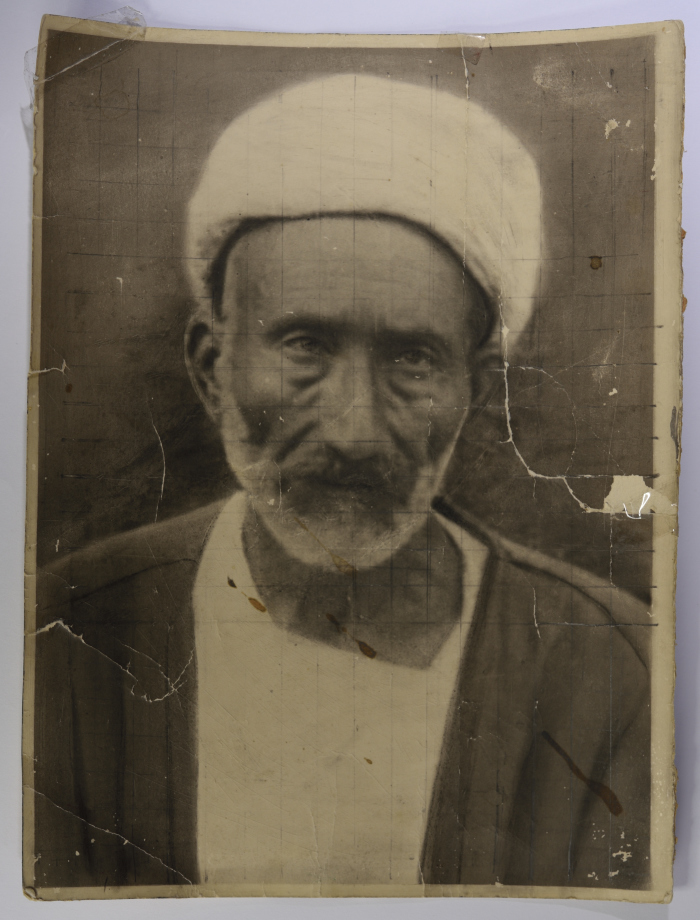 Portrait of Uthman Uthman, Beit Safafa's Mukhtar (headman)