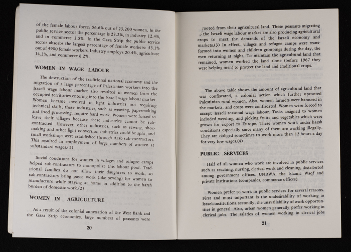ورقة عمل اتحاد لجان العمل النسائي الفلسطيني لمؤتمر المرأة العالمي المنعقد في نيروبي، آذار 1986
