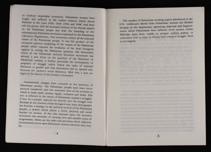 ورقة عمل اتحاد لجان العمل النسائي الفلسطيني لمؤتمر المرأة العالمي المنعقد في نيروبي، آذار 1986
