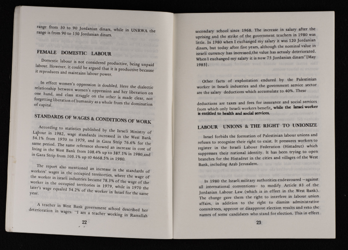 ورقة عمل اتحاد لجان العمل النسائي الفلسطيني لمؤتمر المرأة العالمي المنعقد في نيروبي، آذار 1986
